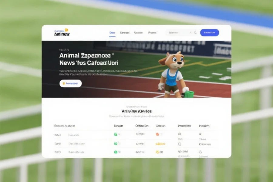 动物运动会新闻公告页面